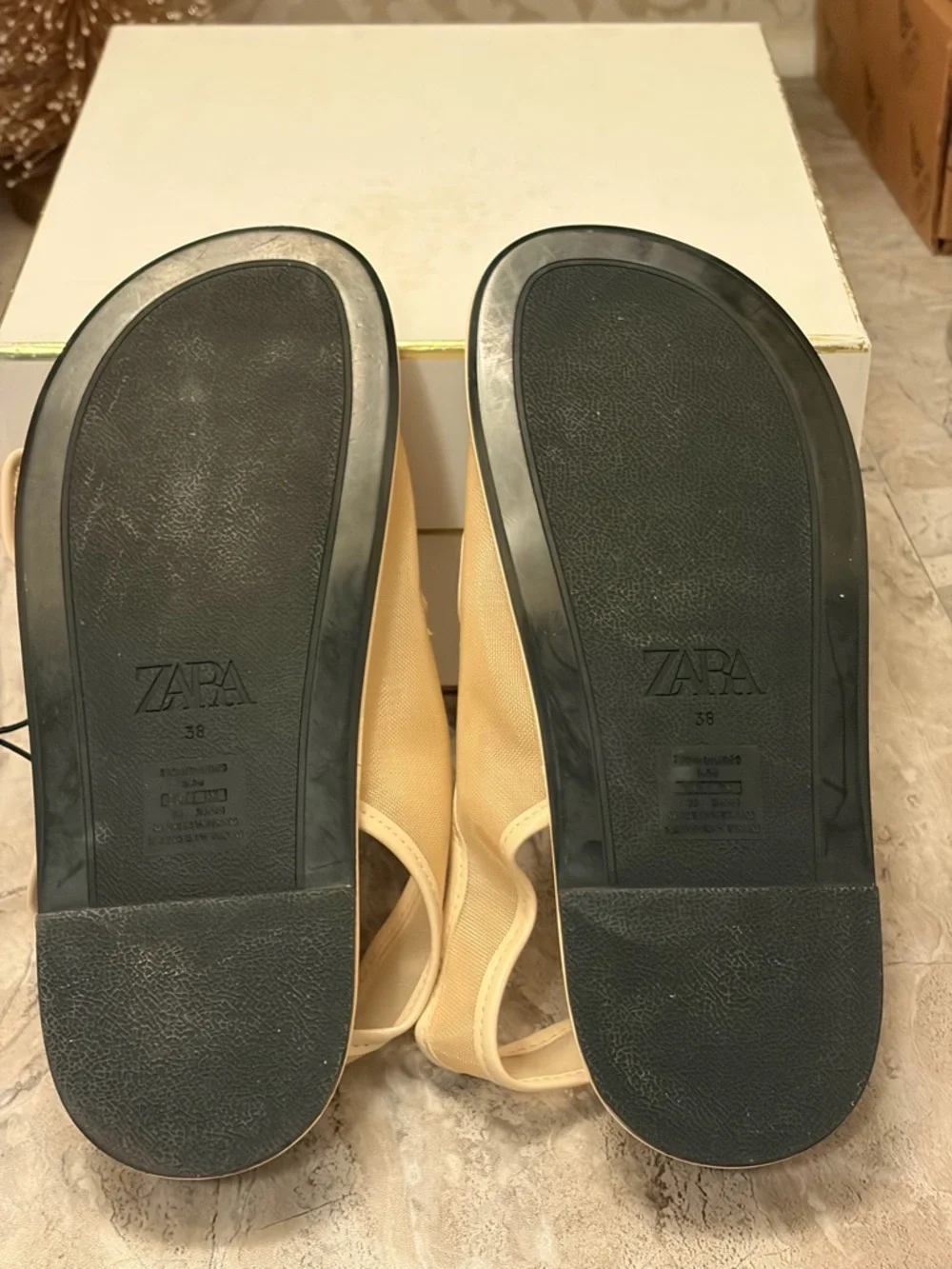 Zara Cream Buckle Sport Sandals - Picture 13 of 14